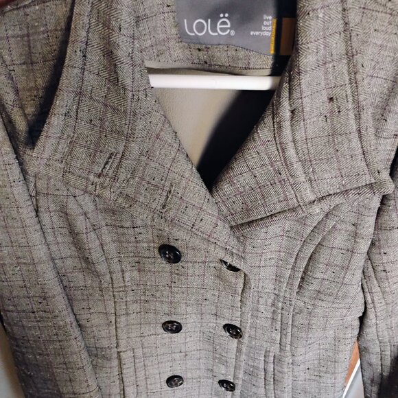 Lole Tweed Peacoat Size M - Picture 5 of 5